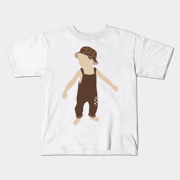 Abstract vector kids and baby cute boy Composition Kids T-Shirt by NJORDUR